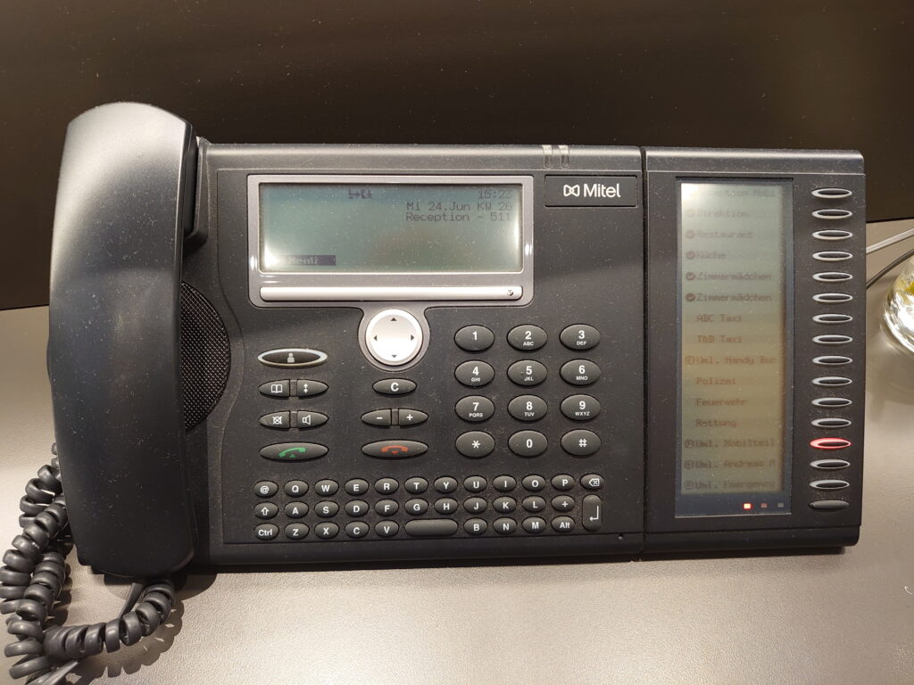 Telefonzentrale und Reception